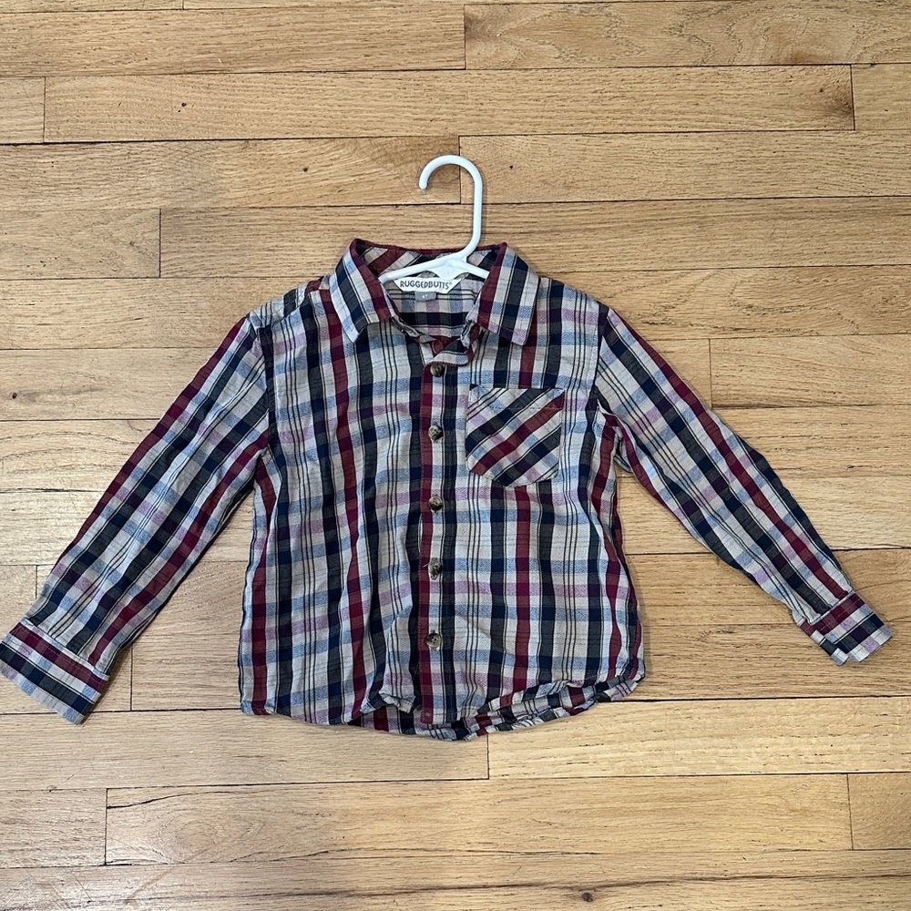 Rugged Butts Toddler Boys Button Down Shirt - size 4T